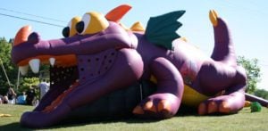 Michigan Inflatable Rentals - Purple Dragon - Funny Business Agency