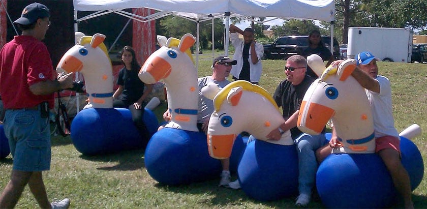 Inflatable Racing Horses