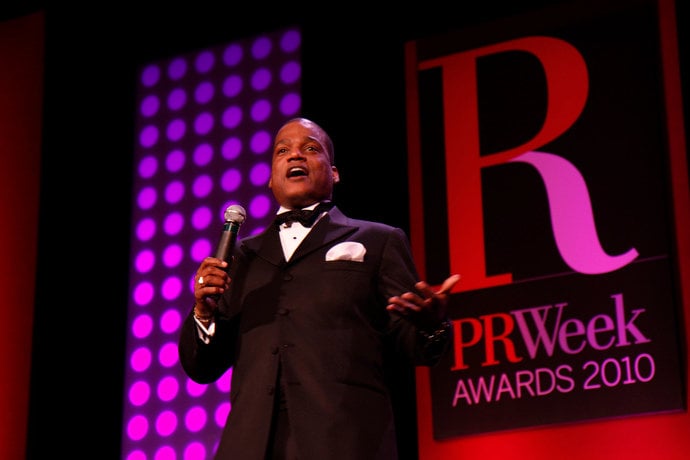 Ralph Harris performing at a corporate event