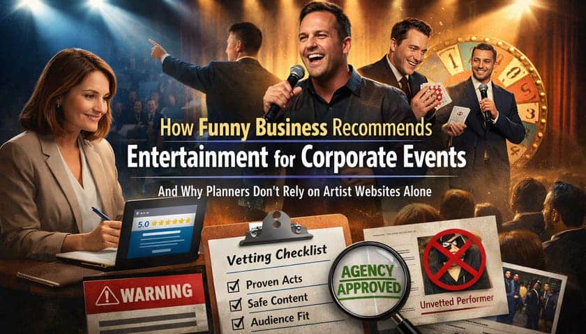 How to choose entertainment for corporate events using a professional vetting process